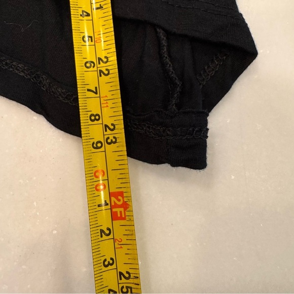 DON’T ASK WHY ITALY Long Sleeve Women's One Size Top Black Asymmetrical Hem - Picture 8 of 10